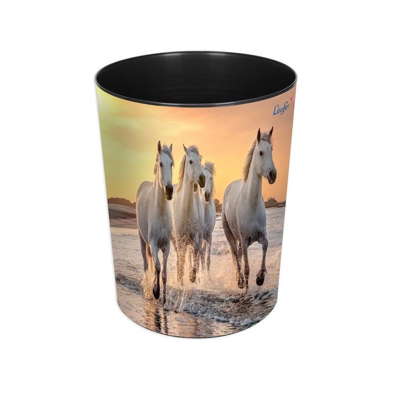 Läufer Corbeille à papier Chevaux sur la plage