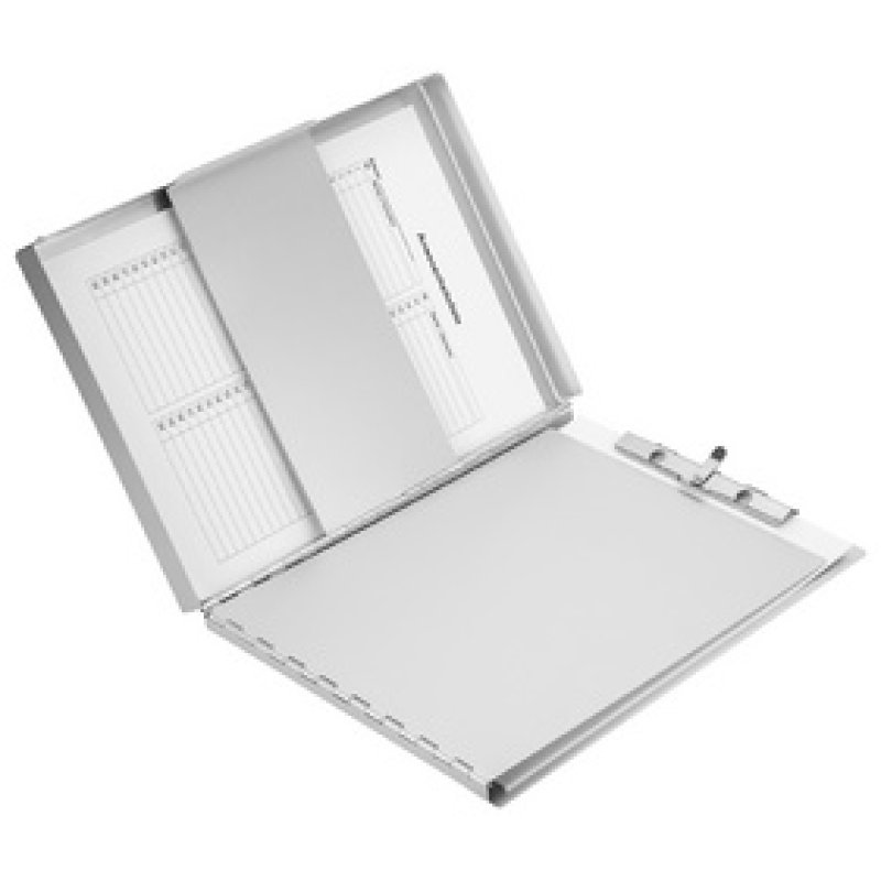 Läufer Porte-formulaire, en aluminium, avec compartiment