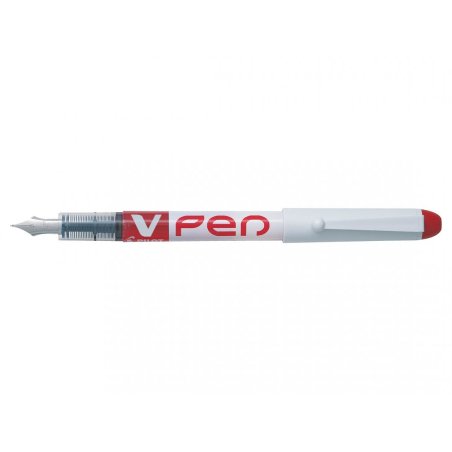 PILOT Stylo plume V-Pen effaçable, rouge