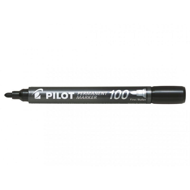 PILOT Marqueur permanent 100, pointe ogive, noir