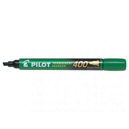 PILOT Marqueur permanent 400, pointe biseautée, vert