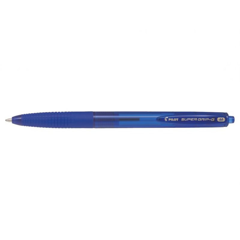 Pilot Super Grip G Bleu Stylo à bille rétractable avec clip Moyen