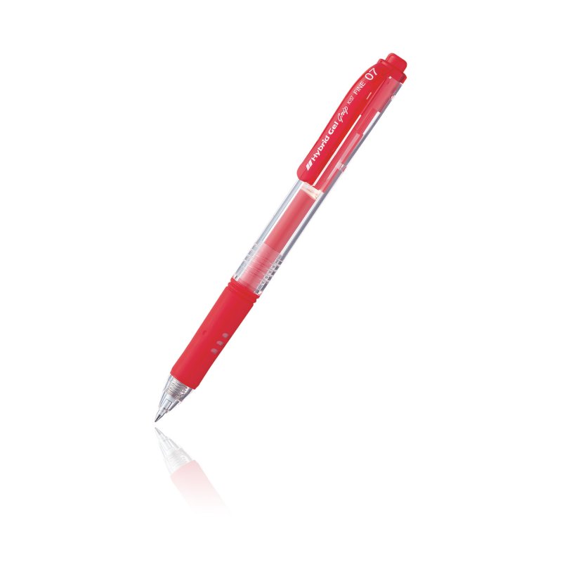 Pentel Hybrid Gel Grip Retractable gel pen Red 12 pc(s)