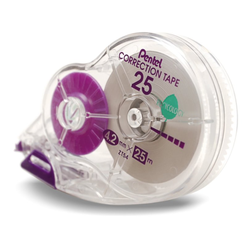 Pentel ZT54PB correction tape 25 m White 12 pc(s)