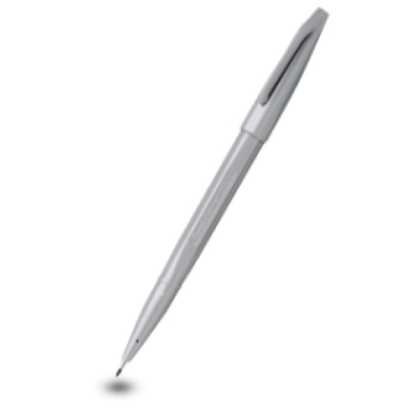 PentelArts Stylo feutre Sign Pen S520, gris argenté