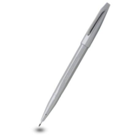 PentelArts Stylo feutre Sign Pen S520, gris argenté