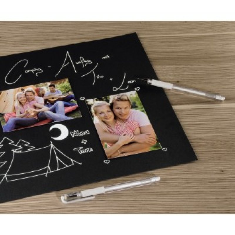 Pentel Stylo roller à encre Hybrid Gel Grip K118L, blanc