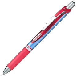 Pentel Stylo roller à encre gel liquide EnerGel BLN75, rouge