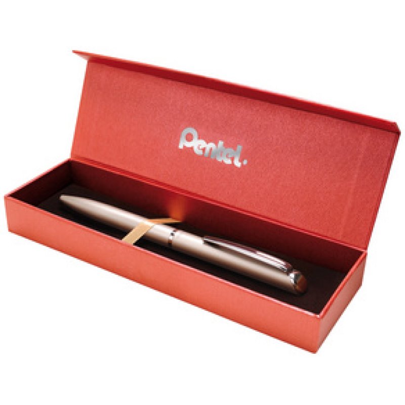 Pentel Stylo roller à encre gel EnerGel Hi-Class, bleu