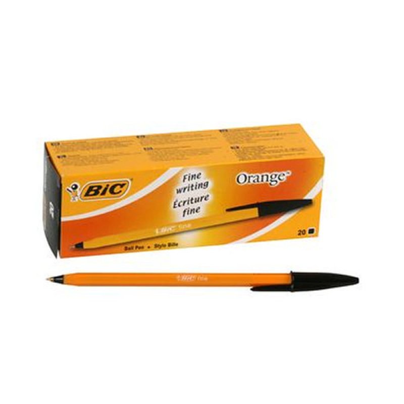 BIC Orange Fine Noir Stylo à bille Fin 20 pièce(s)