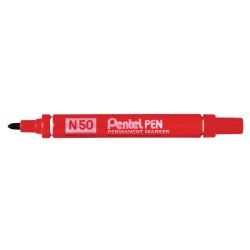 Pentel N 50 marqueur indélébile Pointe ogive Rouge 12 pièce(s)