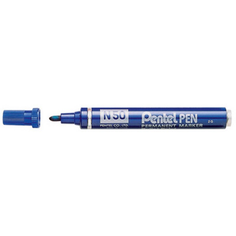 Pentel Marqueur permanent N50, pointe ogive, jaune