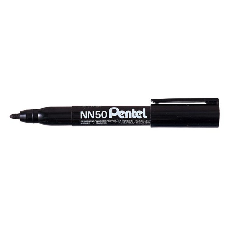 Pentel Marqueur permanent GREEN-LABEL NN50, noir