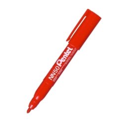 Pentel Marqueur permanent GREEN-LABEL NN50, rouge