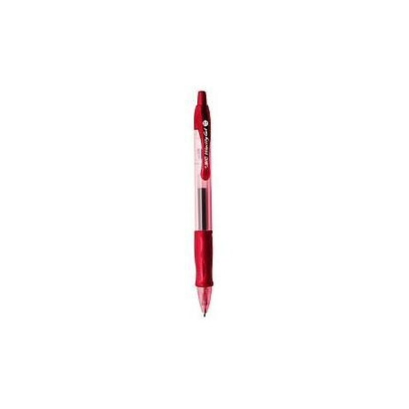 BIC 829159 ballpoint pen Red Clip-on retractable ballpoint pen 12 pc(s)