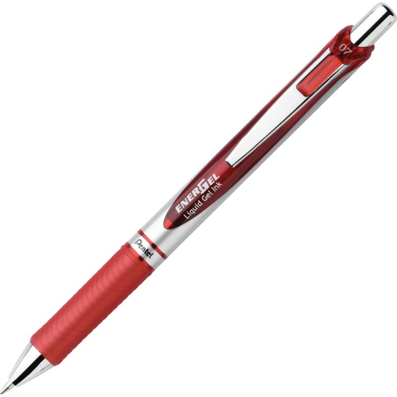 Pentel Stylo roller à encre gel EnerGel XmRT, set de 4