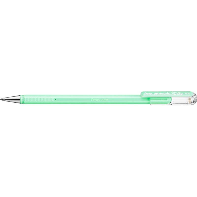 Pentel Hybrid Milky Capped gel pen Green 12 pc(s)