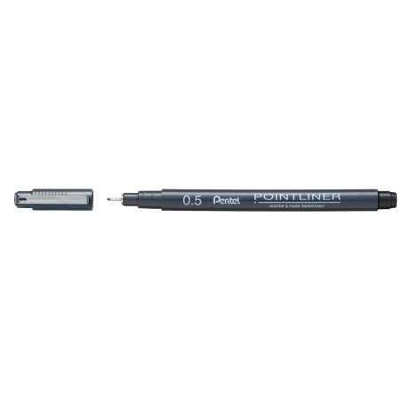 Pentel Pointliner Noir Stylo à bille 12 pièce(s)