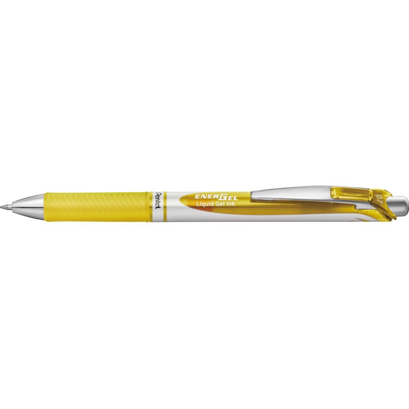 Pentel Stylo roller encre gel Energel BL77, jaune