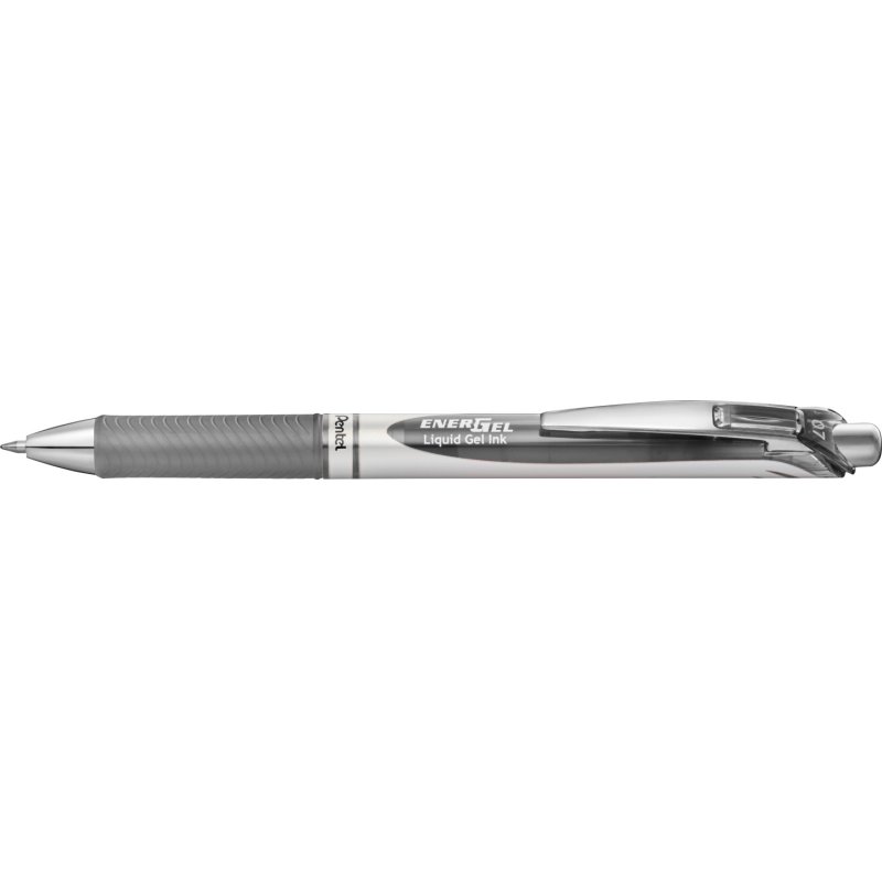 Pentel Energel BL77 Grey Clip-on retractable ballpoint pen 1 pc(s)