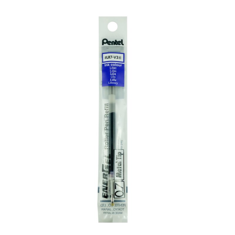 Pentel Recharge pour stylo roller gel LR7, lilas