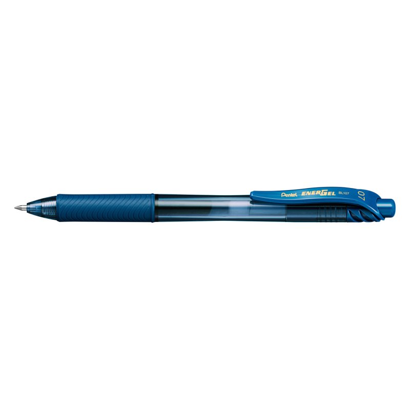 Pentel EnerGel X Stylo à bille retractable avec clip Marine