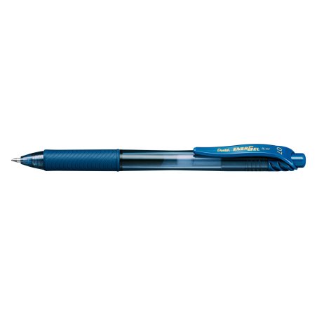 Pentel EnerGel X Stylo à bille retractable avec clip Marine