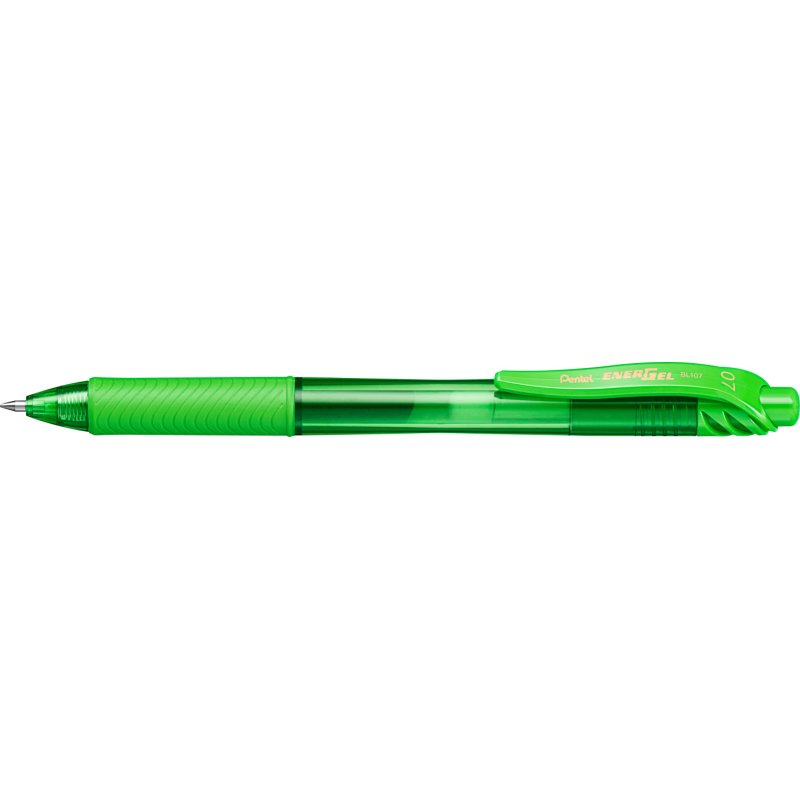 Pentel Stylo roller à encre gel EnerGel-X BL107, vert clair