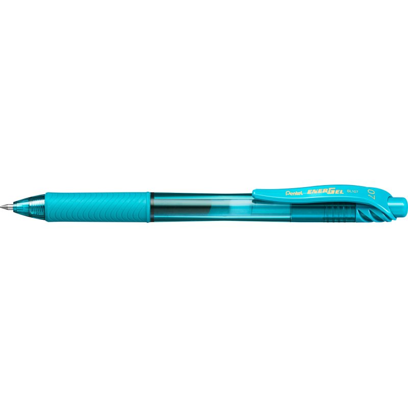 Pentel Stylo roller à encre gel EnerGel-X BL107, turquoise