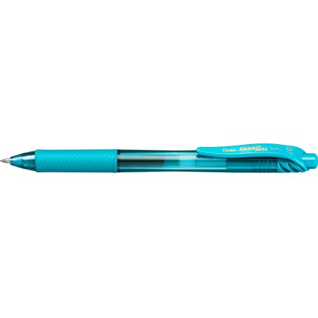 Pentel Stylo roller à encre gel EnerGel-X BL107, turquoise