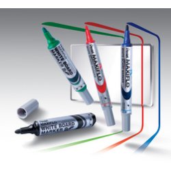 Pentel Marqueur pour tableau blanc MAXIFLO MWL5S, rouge