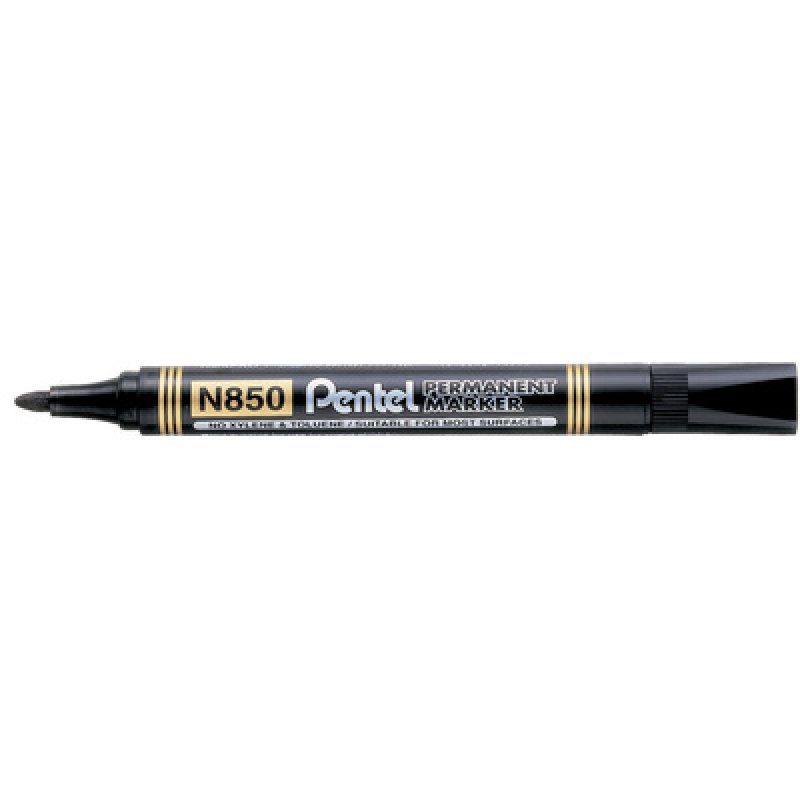 Pentel Marqueur permanent N850, pointe ogive, noir