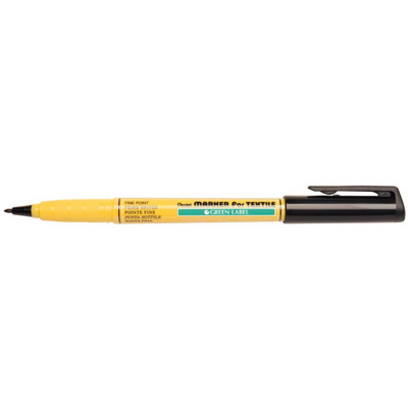 Pentel Marqueur pour tissus GREEN-LABEL NM10, noir