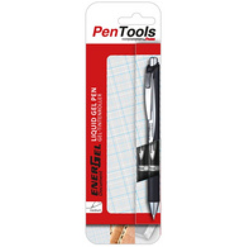 Pentel Roller encre gel EnerGel Document, étui de 2