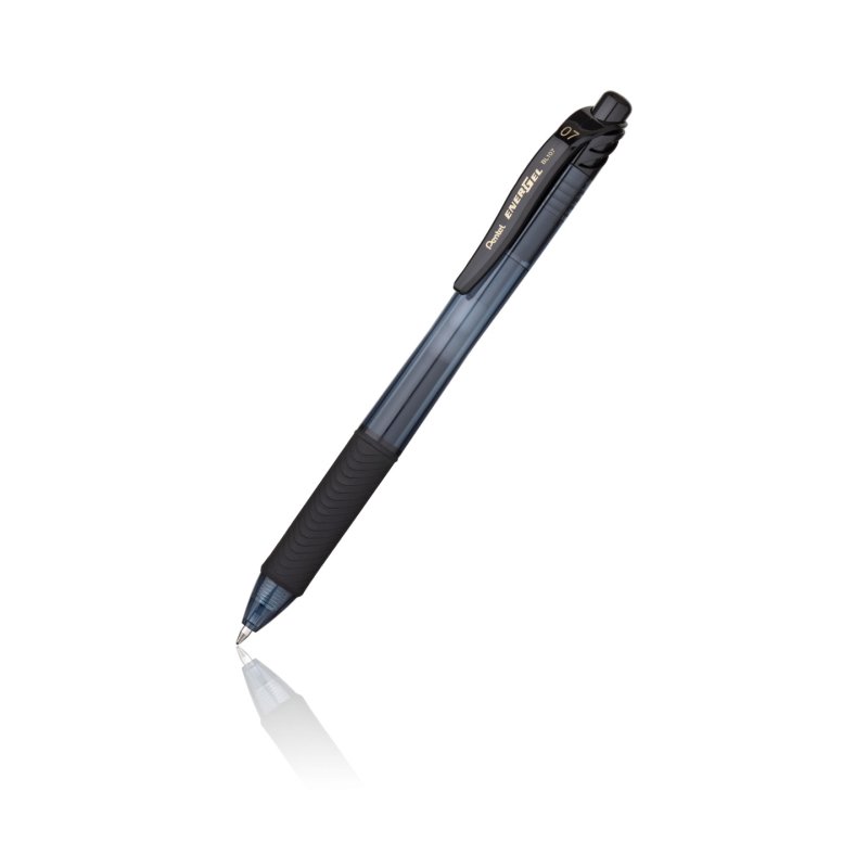 Pentel Stylo roller à encre gel EnerGel-X BL107, noir