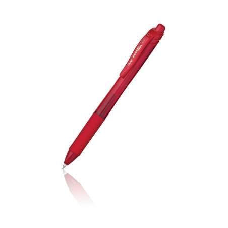 Pentel Stylo roller à encre gel EnerGel-X BL107, rouge