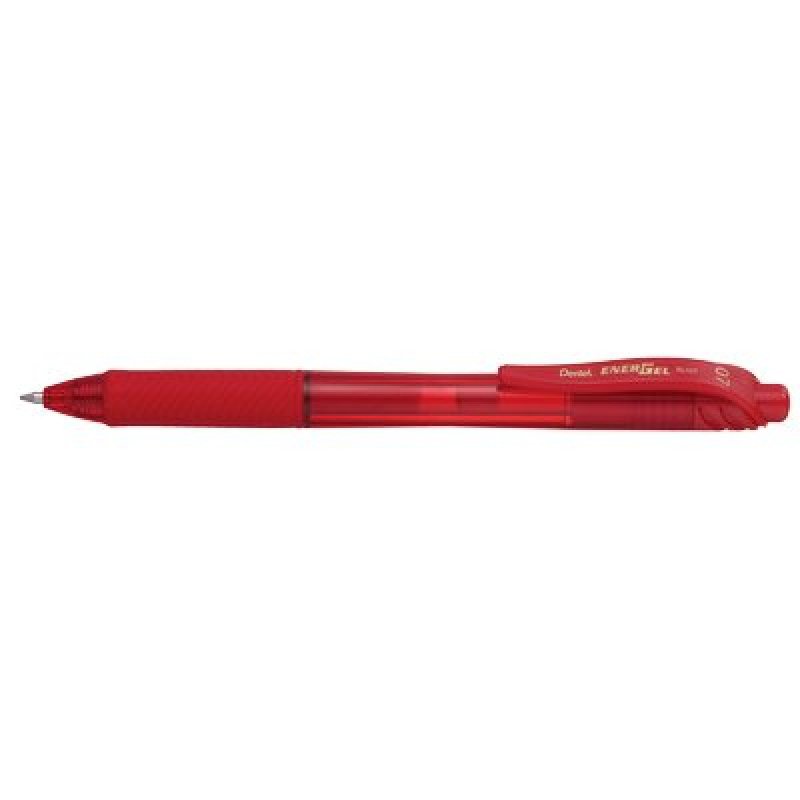 Pentel Energel X Stylos rétractables à encre gel Rouge 12 pièce(s)