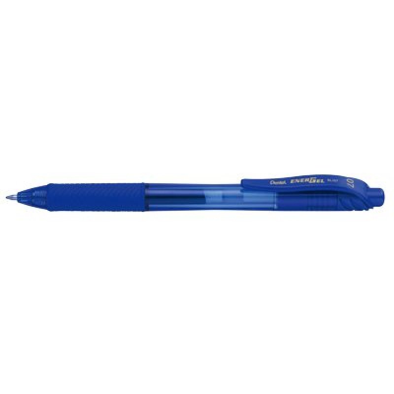 Pentel Stylo roller à encre gel EnerGel-X BL107, bleu