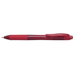 Pentel Stylo roller à encre gel EnerGel-X BL110, rouge