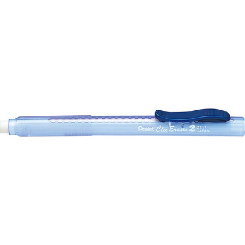 Pentel Stylo-gomme ClicEraser2 ZE11T, noir-transparent
