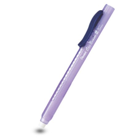 Pentel Clic Eraser 2 gomme à effacer Bleu, Transparent 1 pièce(s)
