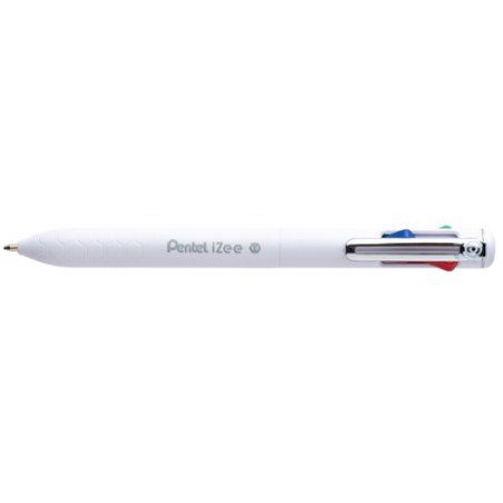 Pentel Stylo à bille rétractable 4 couleurs iZee, bleu foncé