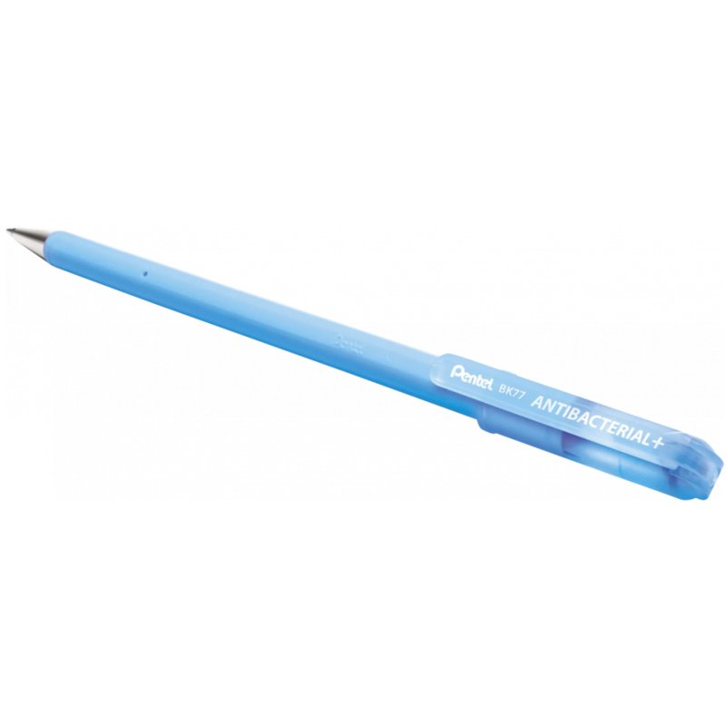 Pentel Stylo à bille SUPERB BK77 ANTIBACTERIAL , bleu