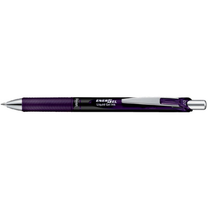 Pentel Stylo roller encre gel Energel BL77, bordeaux black