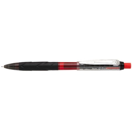 Pentel Porte-mines Q-Erase, 0,7 mm, noir/rouge