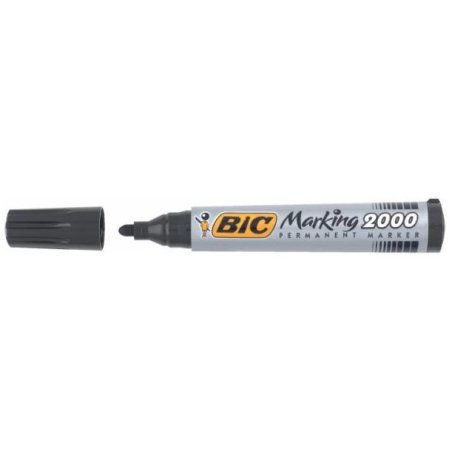 BIC Marking 2000 marqueur indélébile Pointe ogive Noir 12 pièce(s)