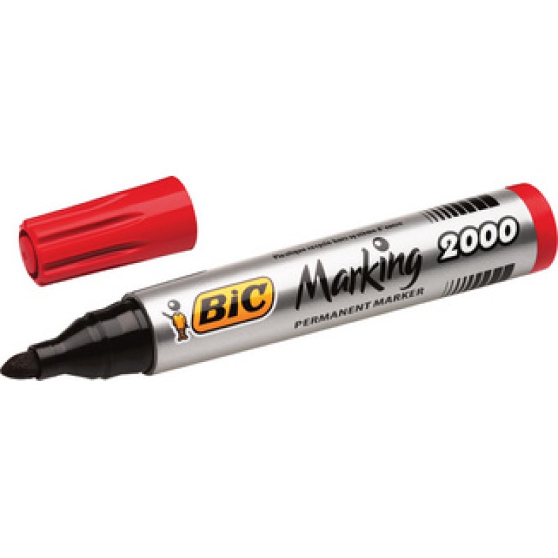 BIC Marqueur permanent Marking 2000 Ecolutions, rouge