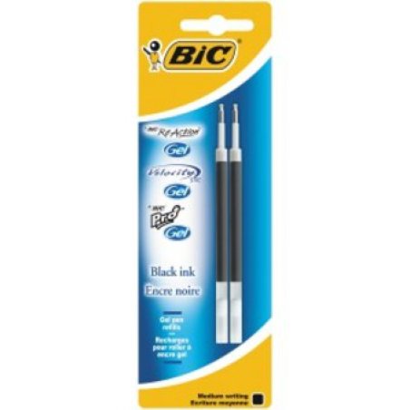 BIC Recharge pour stylo à encre gel, noir