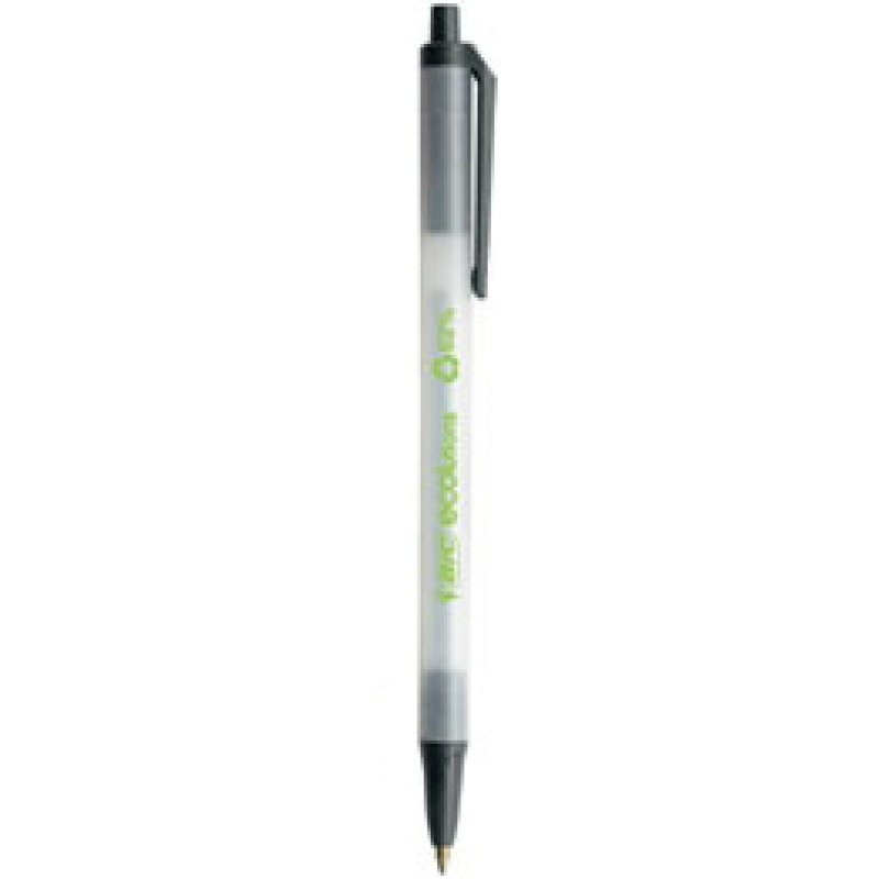 BIC Clic Stic Noir Stylo à bille rétractable avec clip Moyen