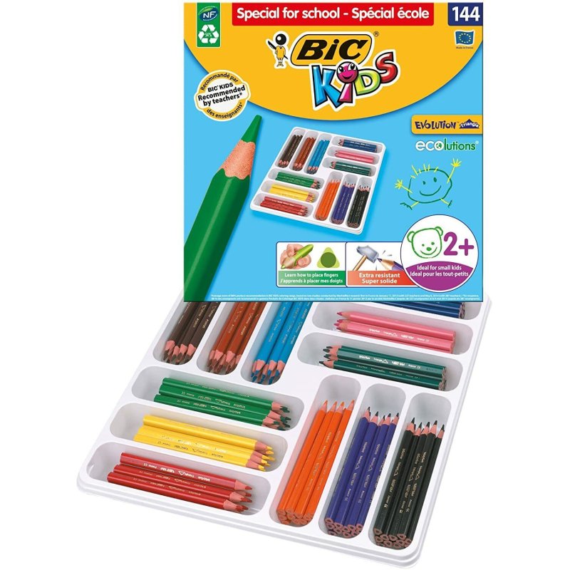BIC 887831 crayon de couleur Couleurs assorties 144 pièce(s)